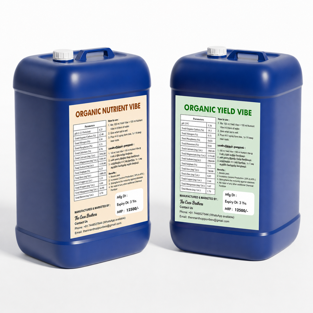 50L Organic Yield Vibe + 50L Nutrient Vibe Combo - Combo for 500 trees