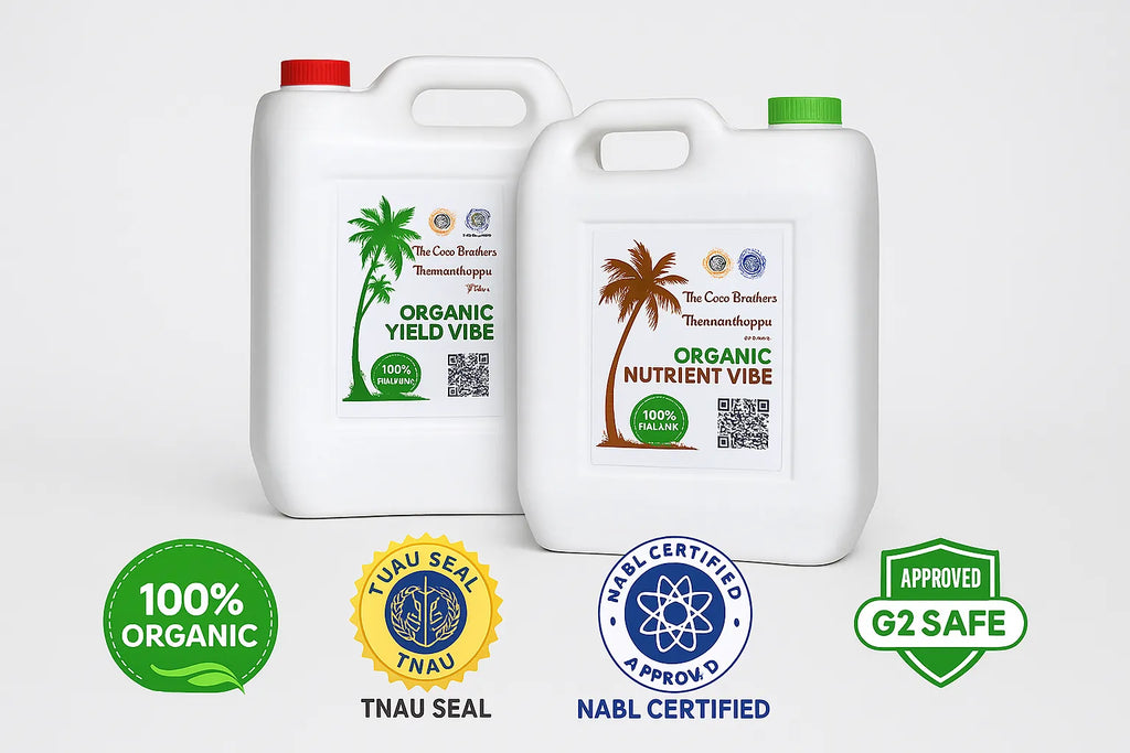 Grow 20–40% More Coconuts This Season — With India’s #1 Organic Nutrient Combo Pack